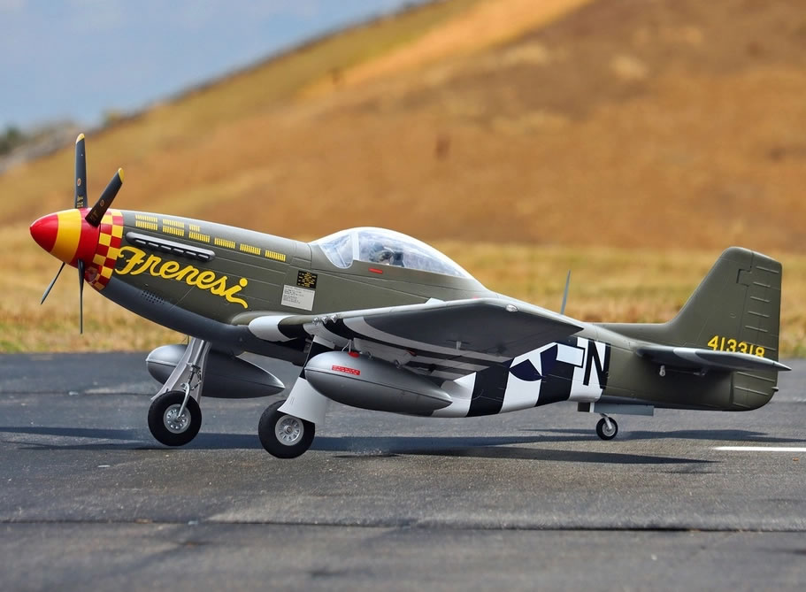 FlightLine P-51D Mustang 1600mm (63 inch) Wingspan - PNP RC Airplane