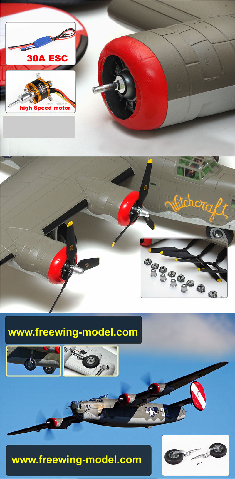 >FlightLine RC B-24 Liberator OLIVE DRAB 2000mm (78 inch) Wingspan PNP RC Airplane