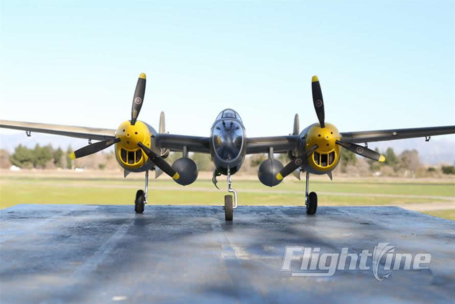 FlightLine RC P-38L Lightning Allied Green  RC Airplane