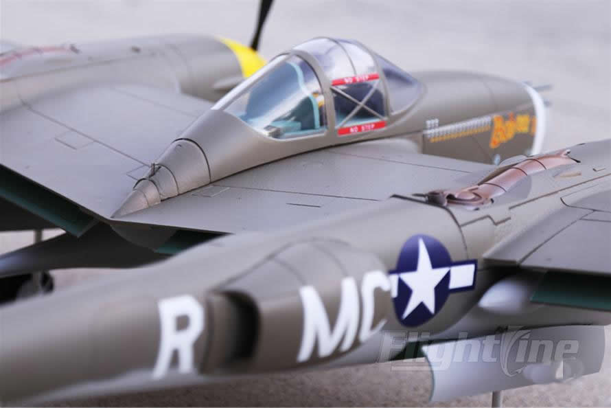 FlightLine RC P-38L Lightning Allied Green  RC Airplane