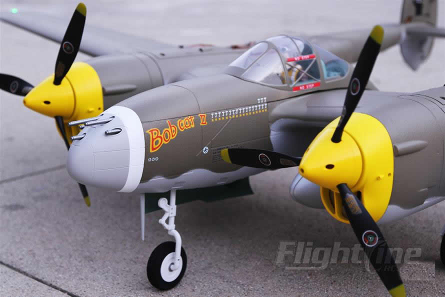 FlightLine RC P-38L Lightning Allied Green  RC Airplane