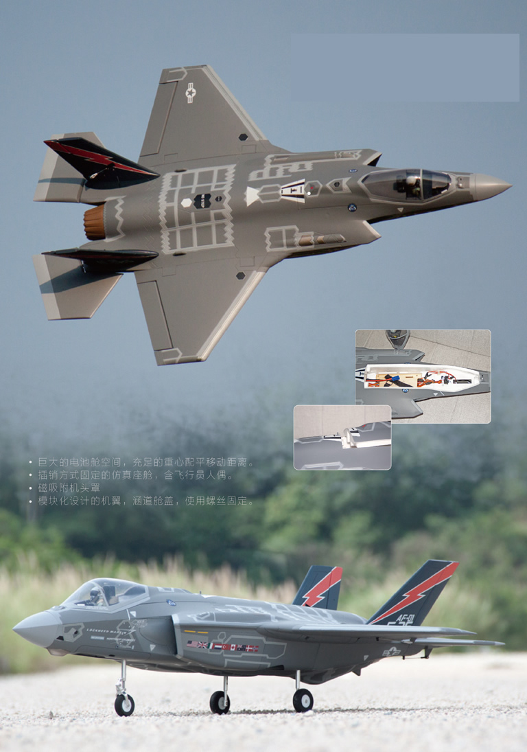 Freewing F-35 Lightning II V3 70mm EDF Jet PNP RC Jet