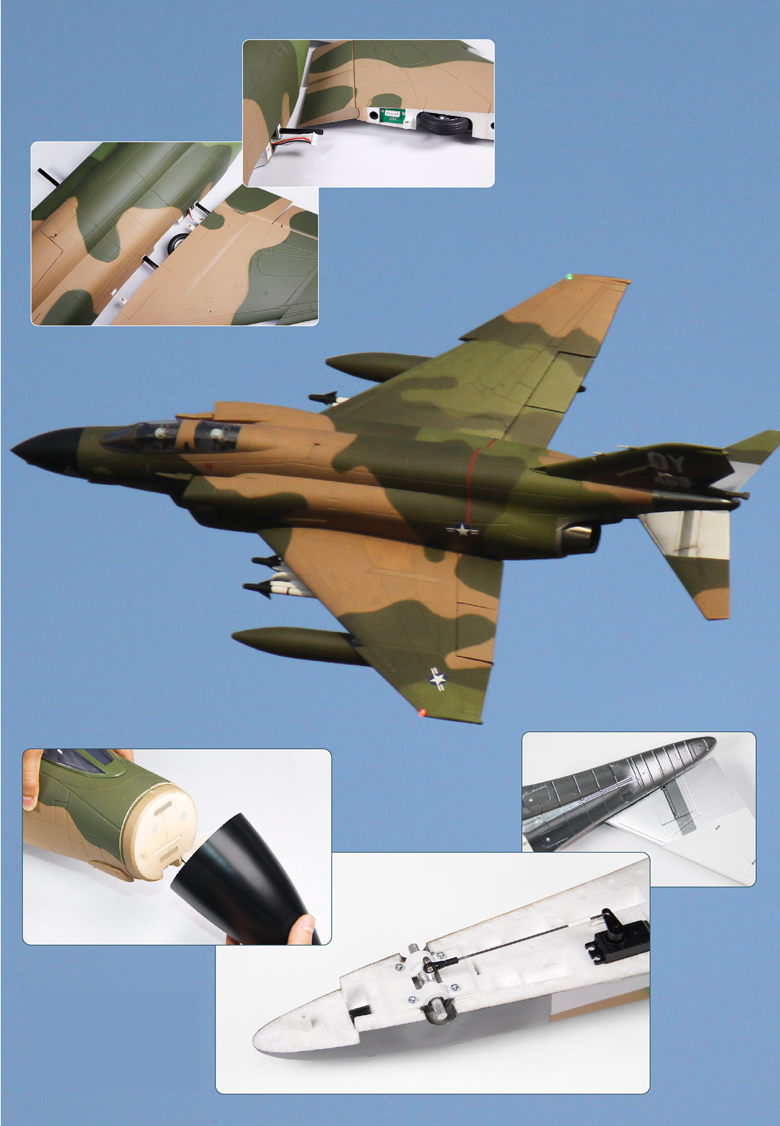 Freewing F-4D Phantom II 90mm EDF Jet - PNP Rc Airplane