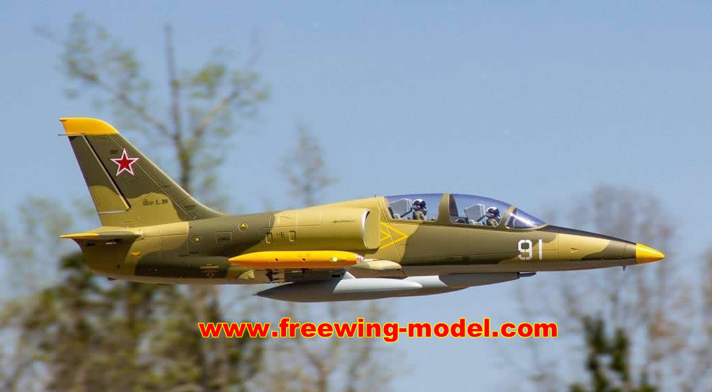 Freewing L-39 Albatros Camo 80mm EDF Jet ARF PLUS Servo RC airplane