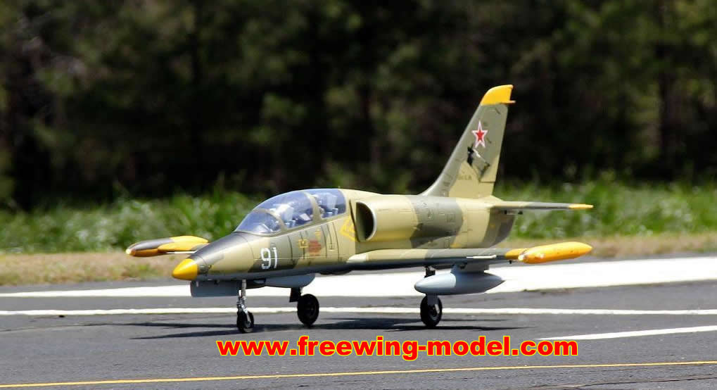 Freewing L-39 Albatros Camo 80mm EDF Jet ARF PLUS Servo RC airplane