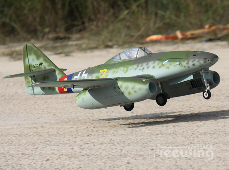 Freewing Twin EDF Messerschmitt Me-262 Yellow 7 V2 Jet 