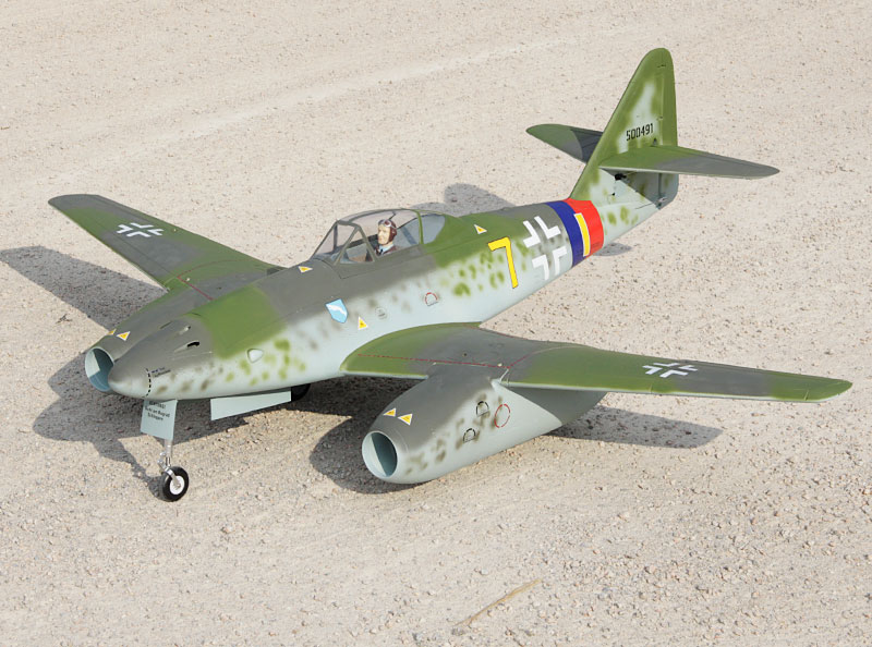 Freewing Twin EDF Messerschmitt Me-262 Yellow 7 V2 Jet 