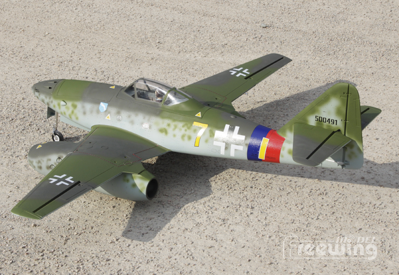 Freewing Twin EDF Messerschmitt Me-262 Yellow 7 V2 Jet 