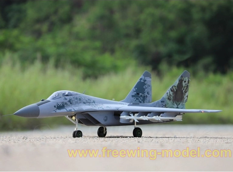 Freewing MiG-29 Fulcrum Digital Camo Twin 80mm EDF Jet PNP RC Airplane