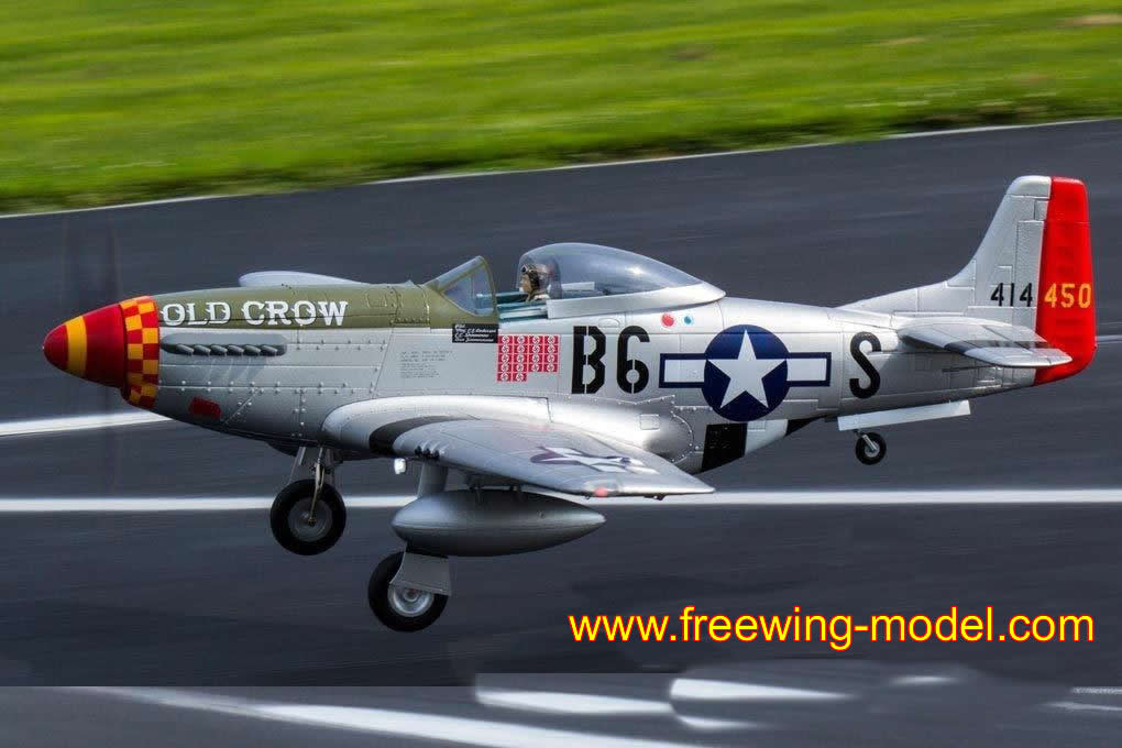 Freewing P-51D HP Old Crow 1410mm (55 inch) Wingspan PNP RC Airplane