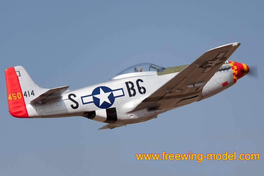 Freewing P-51D HP Old Crow 1410mm (55 inch) Wingspan PNP RC Airplane