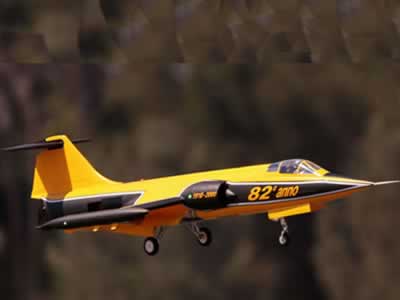 Freewing F-104 90mm Yellow PNP RC Airplane PNP RC Airplane