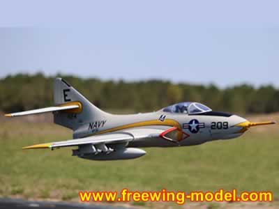 Freewing F9F-8 Cougar Super Scale 80mm EDF PNP RC Airplane