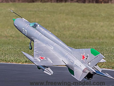 Freewing Mig-21 silver 80mm EDF Jet PNP Rc Airplane