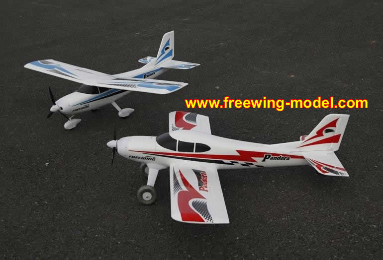 Freewing Pandora 4in1 Red 1400mm (55 inch) Wingspan Trainer PNP Rc Airplane