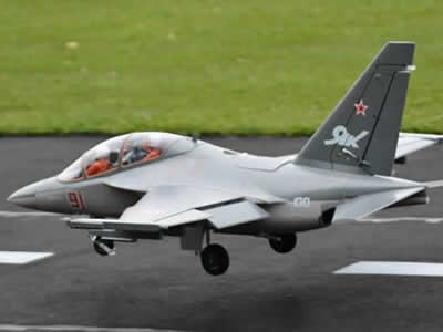 Freewing Yak-130 Grey Super Scale 90mm EDF Jet 6S PNP RC Airplane